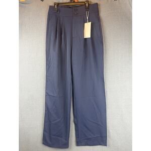 NWT Halara Flex High Waisted Pocket Work Flare Pants Navy Blue Small